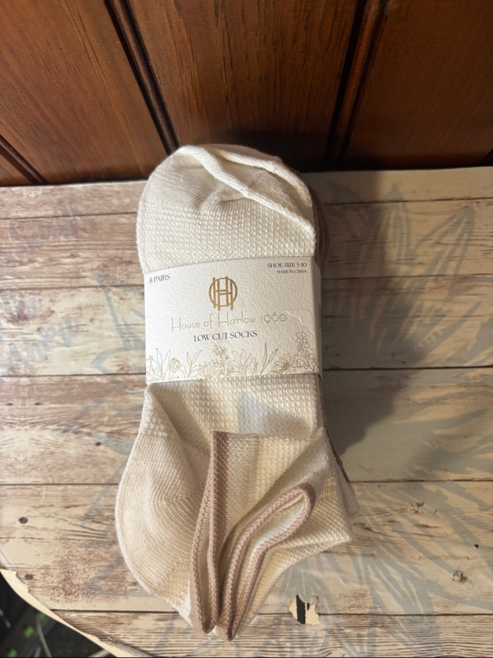 House of Harlow 1960 Low-Cut Socks in Cream
